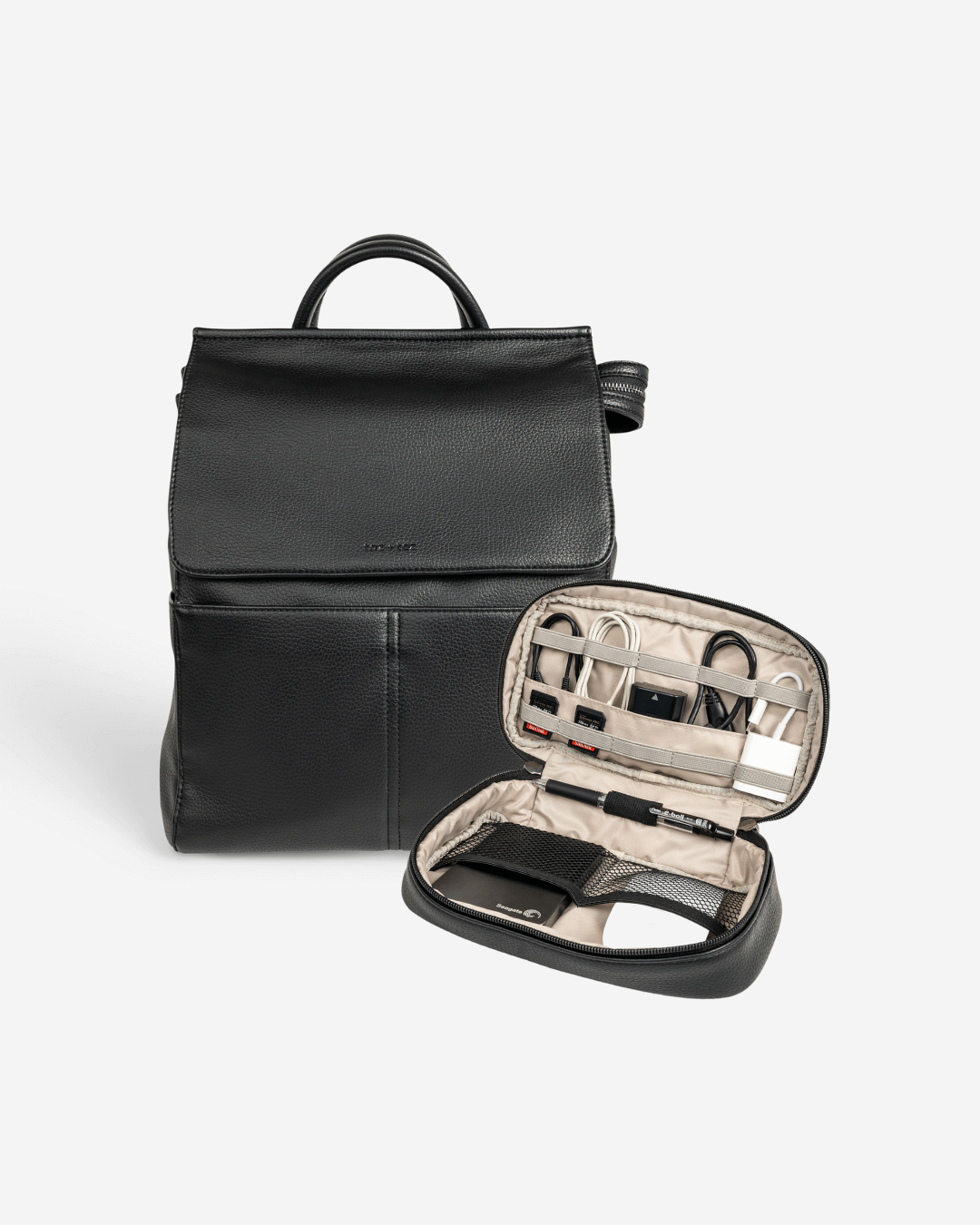 Archy Backpack + Tech Case (Black)