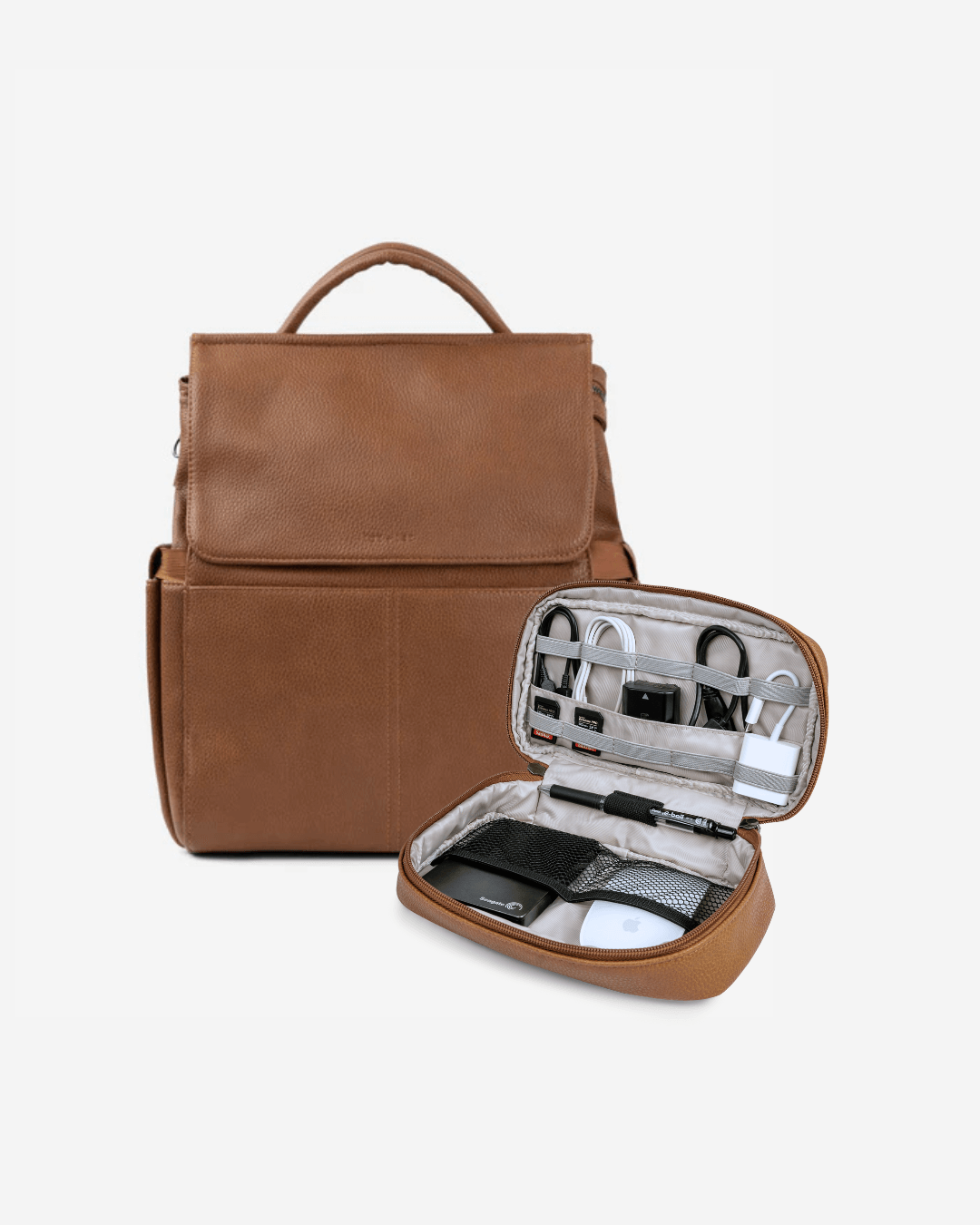 Archy Backpack + Tech Case (Tan)