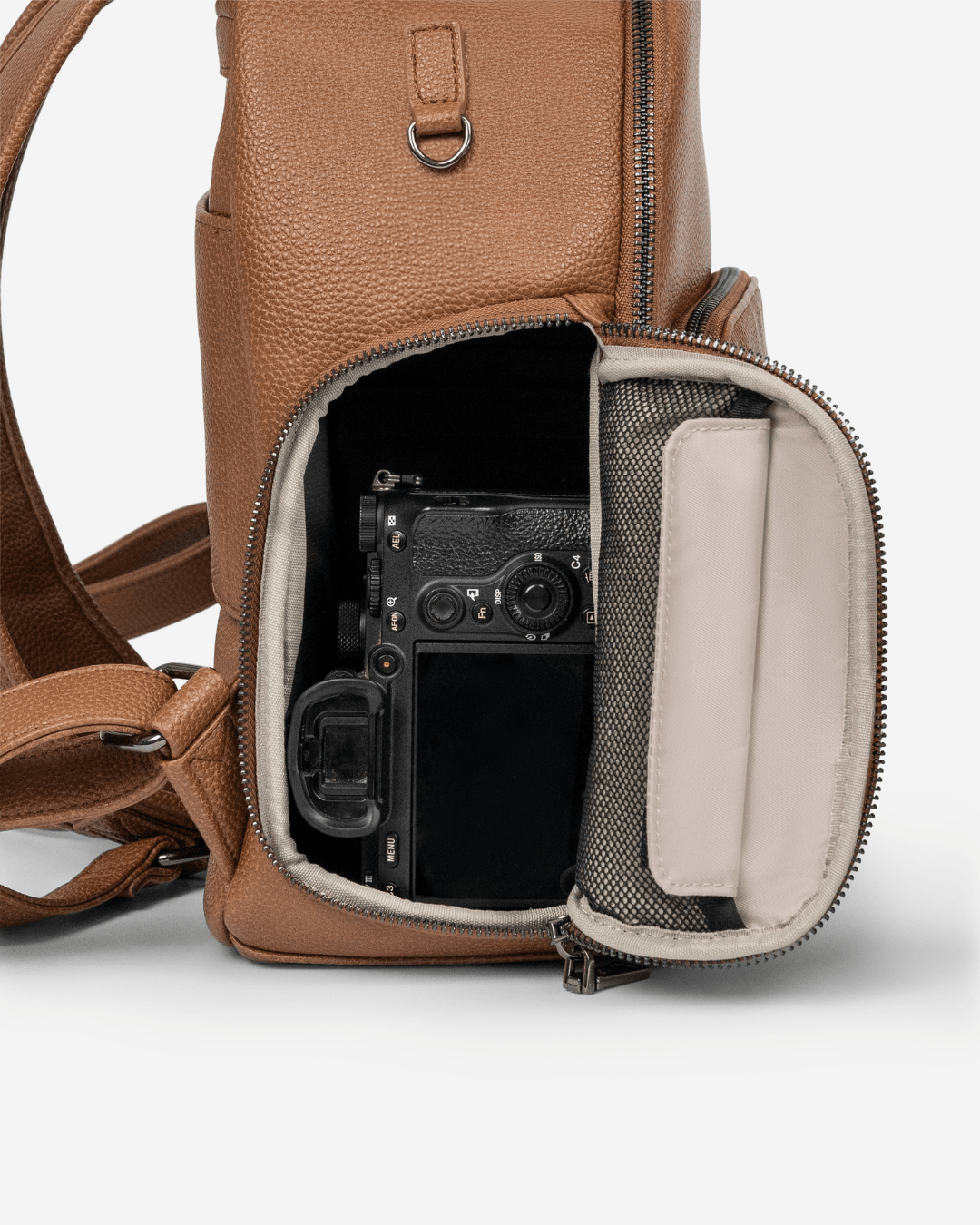 Marlo Camera Backpack (Tan)-8