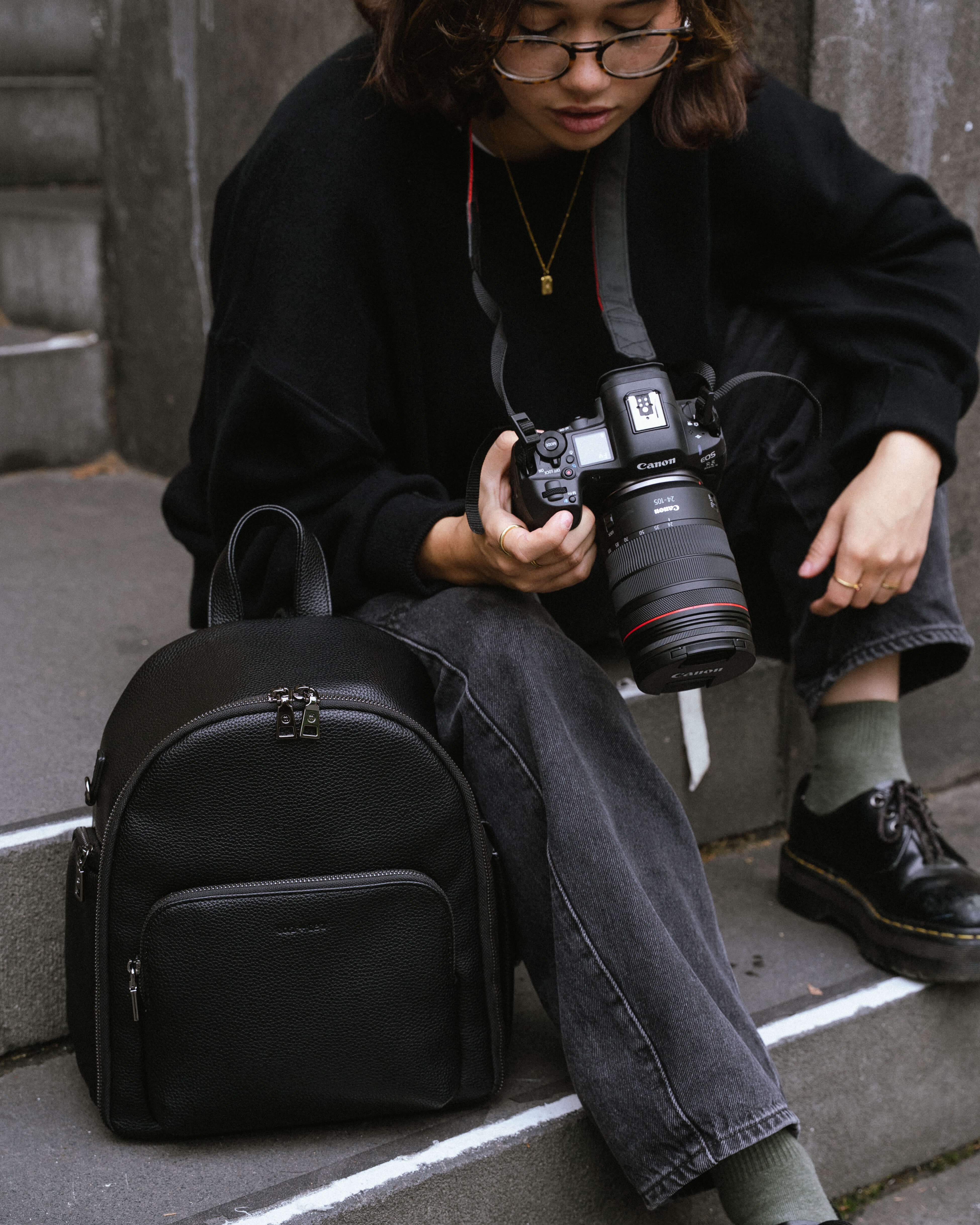 Marlo Camera Backpack (Black)-2