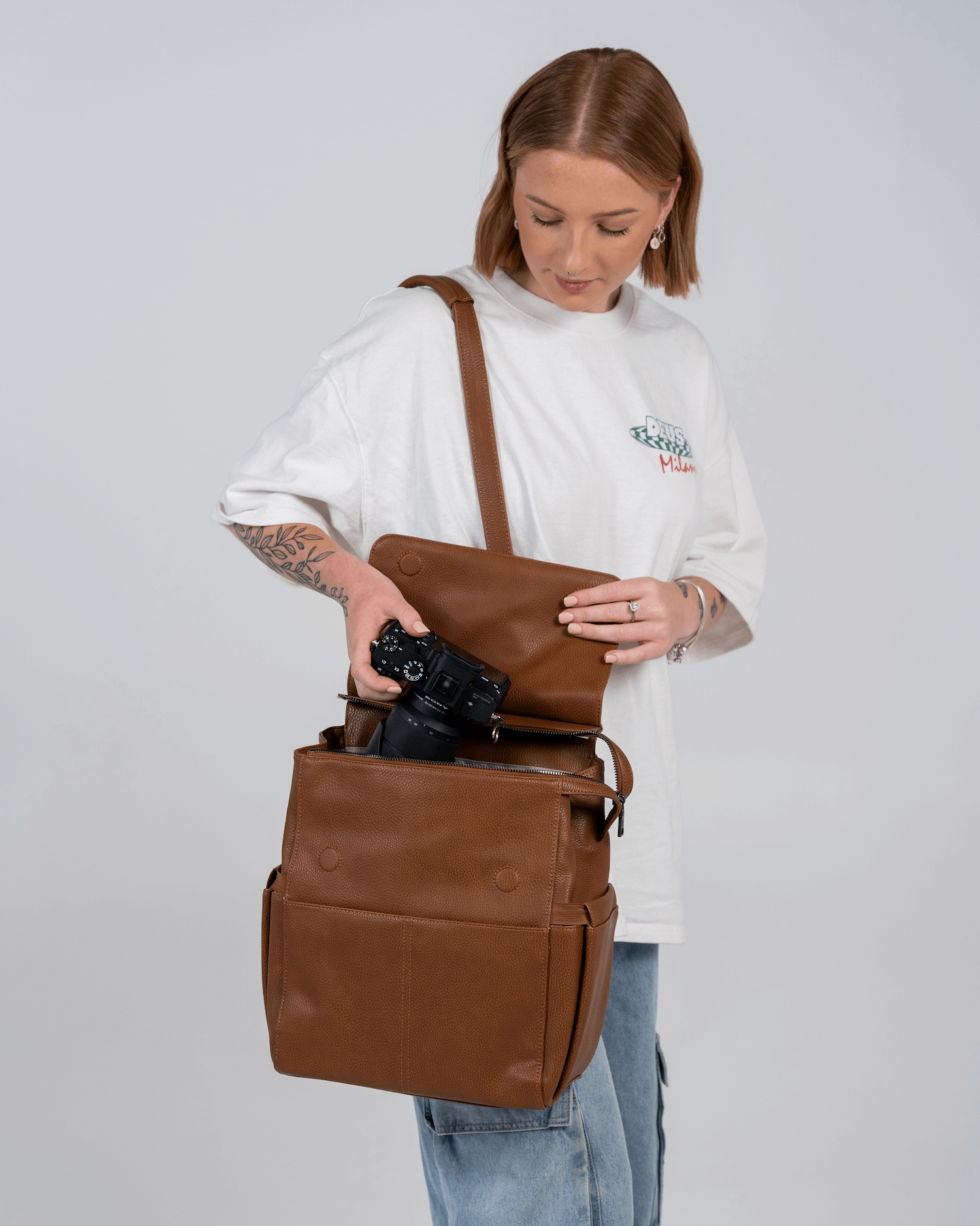 Archy Modular Camera Backpack (Tan)-4