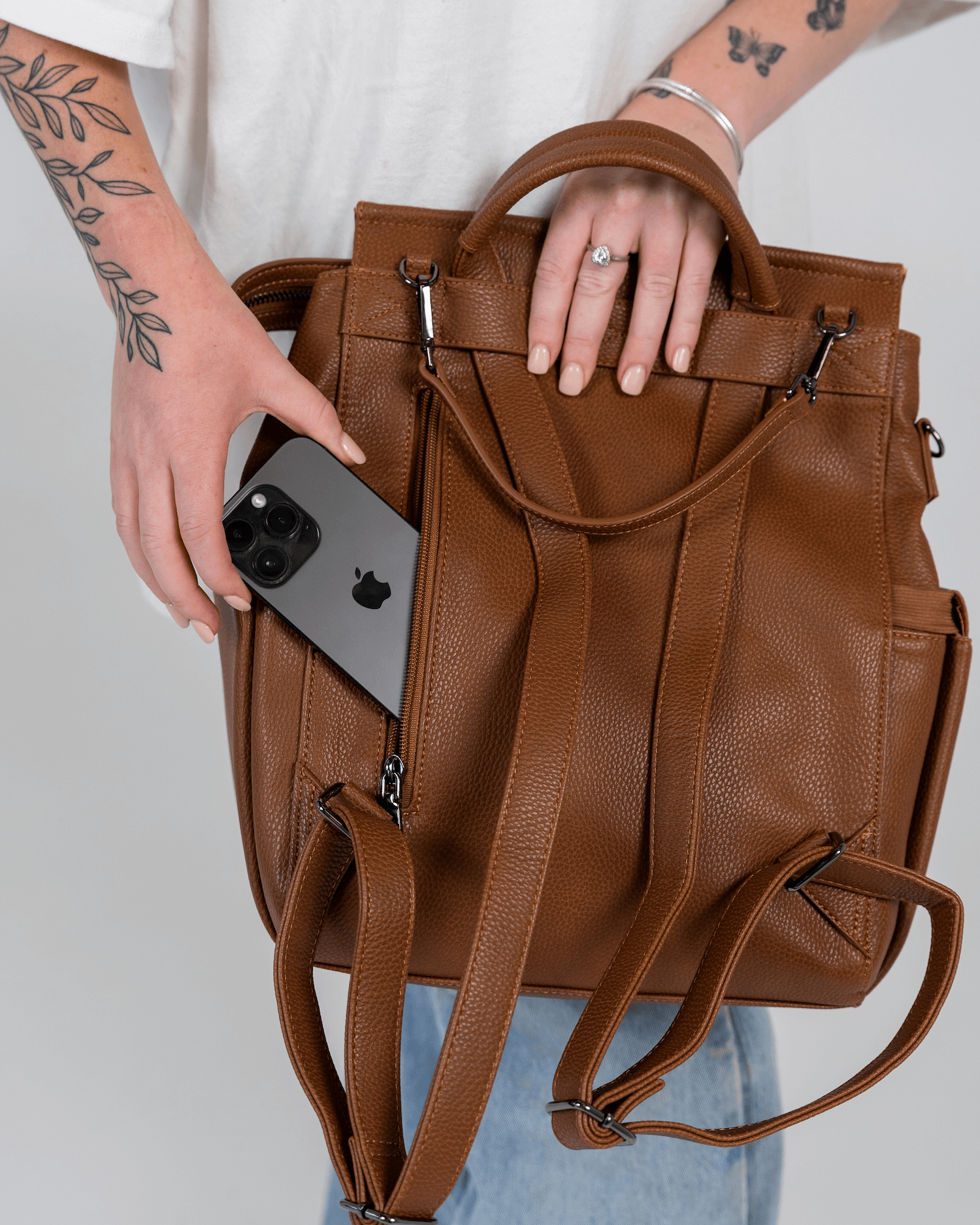 Stylish Camera Bag Backpack Tan taz tez Camera Bags Taz Tez