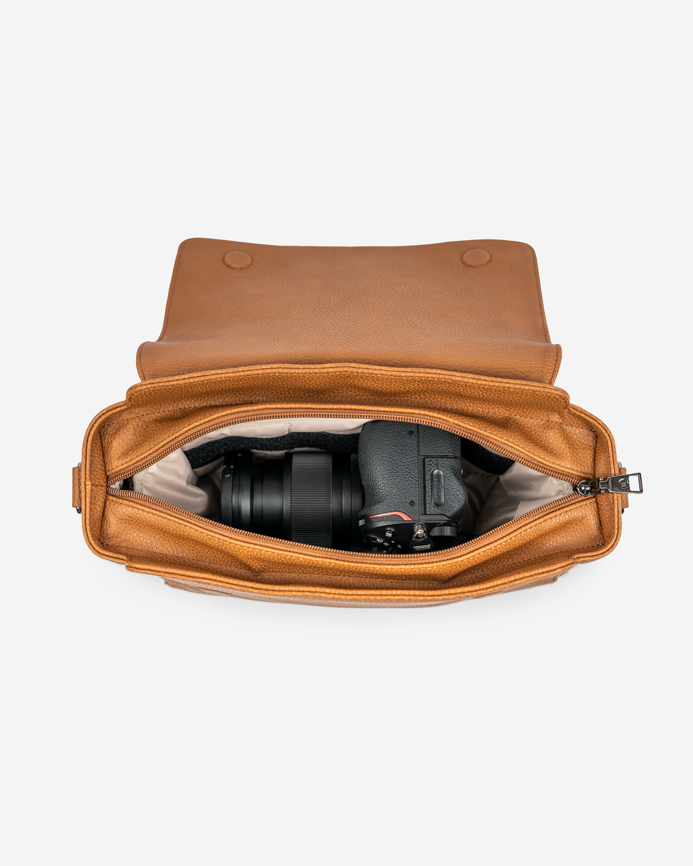 Bobbi Shoulder Bag + Tech Case (Tan)-3