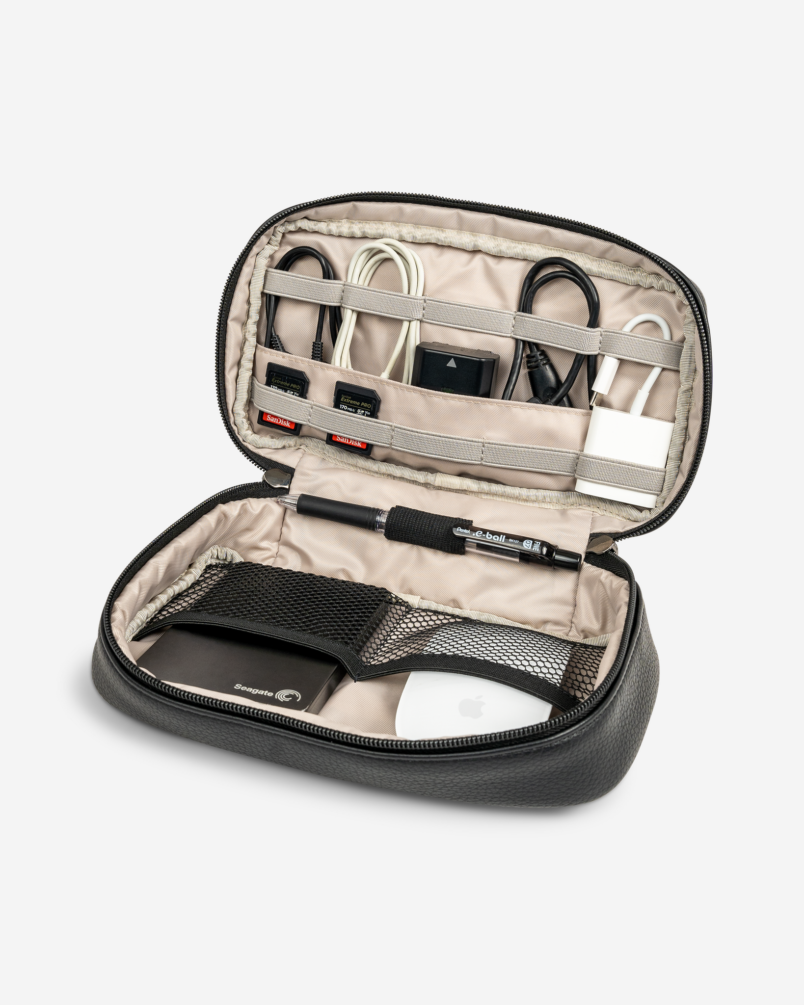 taz tez Camera Bags Tech Cable Organiser Case Black Taz Tez